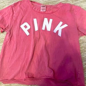 Pink cropped t-shirt